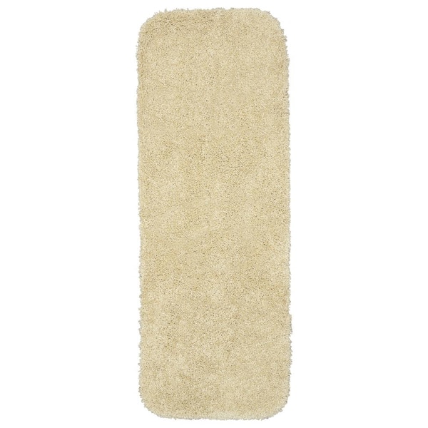 Garland Rug Serendipity Linen 22 in. x 60 in. Washable Bathroom Accent Rug