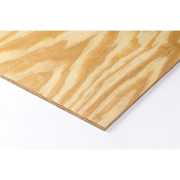 Unbranded 11/32 in. x 4 ft. x 8 ft. Rtd Southern Yellow Pine Plywood Sheathing