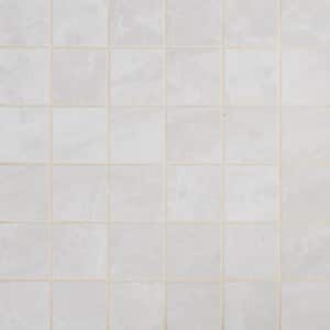 Pavia Gray 12 in. x 12 in. Matte Porcelain Mesh-Mounted Mosaic Floor and Wall Tile (8 sq. ft./Case)