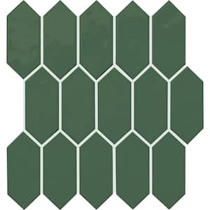 LuxeCraft Cyclade 11 in. x 12 in. Glazed Ceramic Picket Mosaic Tile (8.76 sq. ft./Case)