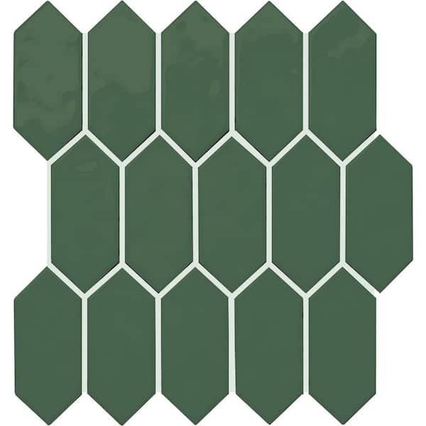 Daltile LuxeCraft Cyclade 11 in. x 12 in. Glazed Ceramic Picket Mosaic Tile (8.76 sq. ft./Case)