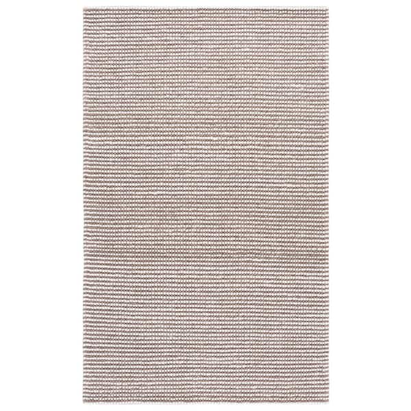 Natura 6 ft. x 9 ft. Ivory/Brown Ribbed Area Rug