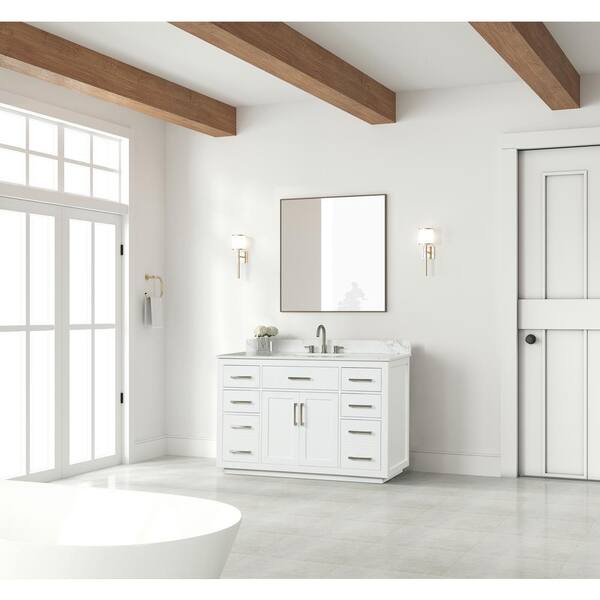 Xzkai 54 in. W x 22 in. D x 36 in. H Single Sink Bath Vanity in