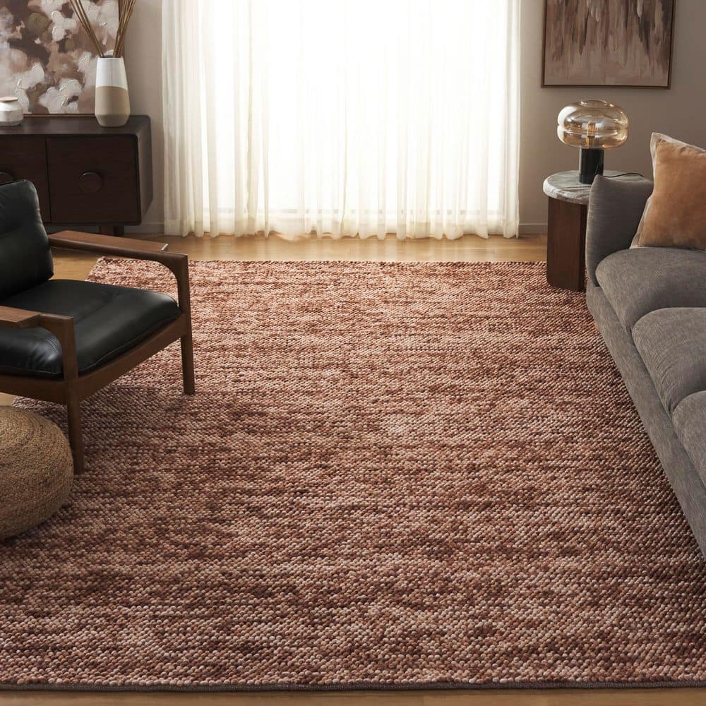 Natura 9 ft. x 12 ft. Rust/Brown Textured Solid Area Rug price history on PriceWatchPro