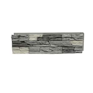 42 in. x 12 in. Stacked Stone Northern Slate Faux Stone Siding Panel