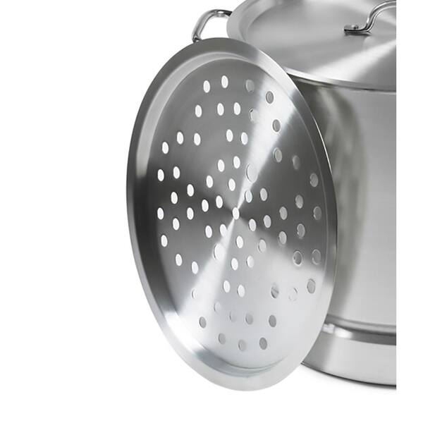 Mexicana 32 qt. Aluminum Stovetop Steamer with Glass Lid Mexicana 32 qt. Aluminum Stovetop Steamer with Glass Lid