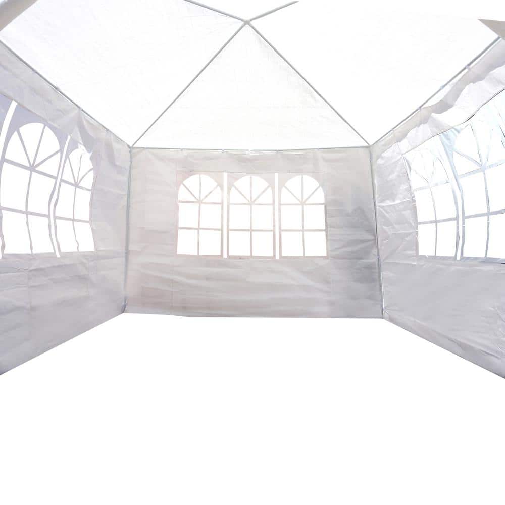White 10x10 Heavy Duty Party Tent with Removable Walls