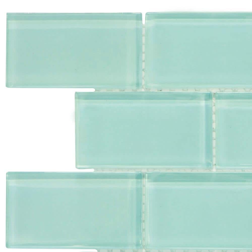 Jeffrey Court Take Home Tile Sample - Tiffany May Turquoise 3.88