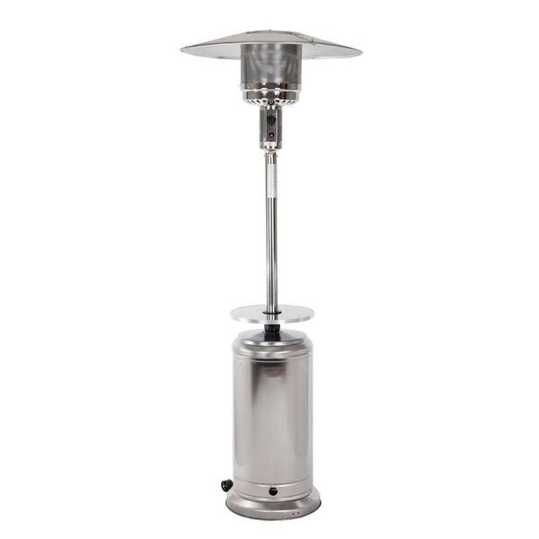 Fire Sense Standard Series 44,000 BTU Stainless Steel Gas Patio Heater with Table