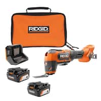 RIDGID 18V Cordless Oscillating Multi-Tool w/2 Battery, Charger Deals