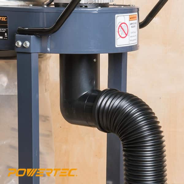 4 in. x 36 in. Flexible Dust Collector Hose for Table Saw, Drill Press and Woodworking Dust Collection System