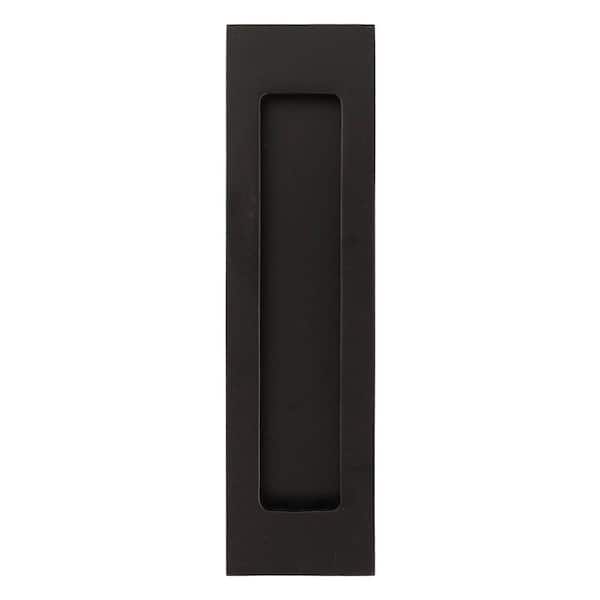 Quiet Glide 7 in. x 1-7/8 in. x 3/8 in. Paint Black Large Flush Pull