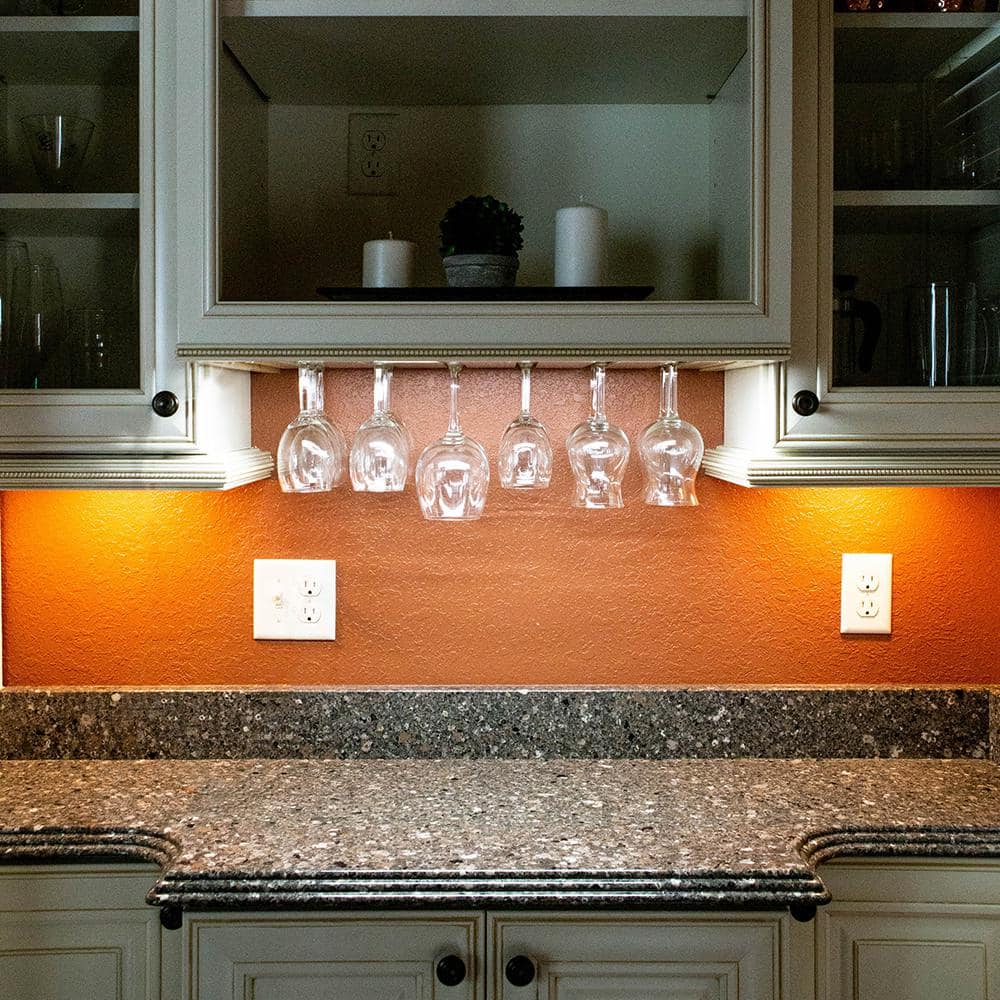 12" White Plastic LED Undercabinet Light with Pivot Head
