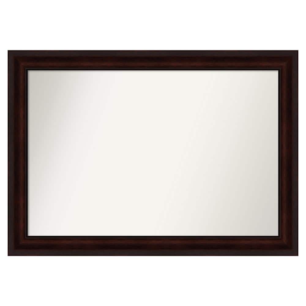 Coffee Bean Brown 41.25 in. x 29.25 in. Custom Non-Beveled Satin Recycled Polystyrene Framed Vanity Wall Mirror price history on PriceWatchPro