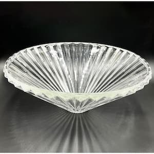 Scotch 22 in. Circular Bathroom Vessel Sink in Clear Tempered Glass