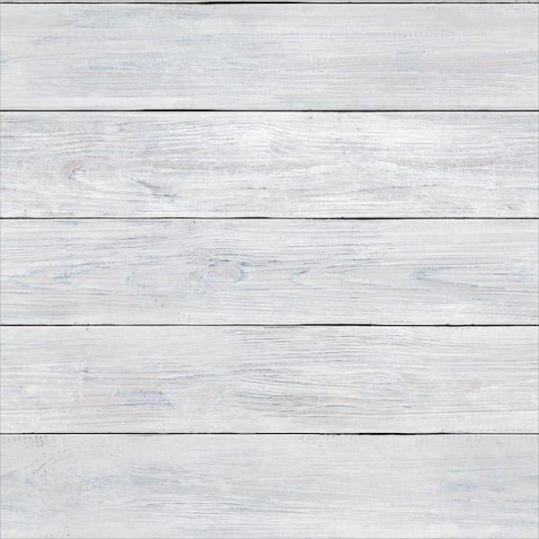 Main Street Gray Wood Planks Vinyl Peel and Stick Wallpaper Roll (Covers 28.18 sq. ft.)