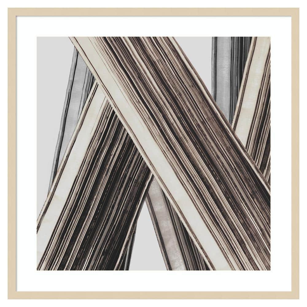 Bold Impressions II Abstract Natural Wood Framed Print