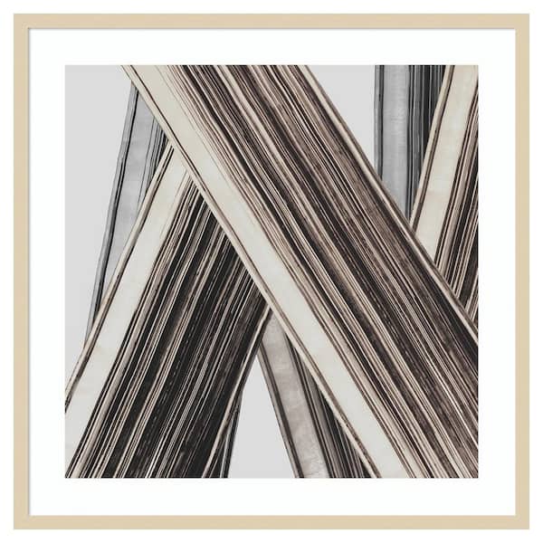 Amanti Art Bold Impressions II by Jacob q 33 in. W x 33 in. H. Wood Framed Wall Art Print Framed in Brown