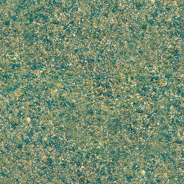 SILK PLASTER Silk Wallpaper - Versailles I - Textured Surface Wallcovering - Green - Trowel apply