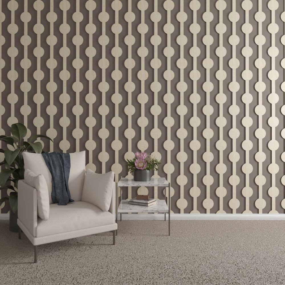 Birch Adjustable Decorative Wood Slat Wall Panel Kit, 47"