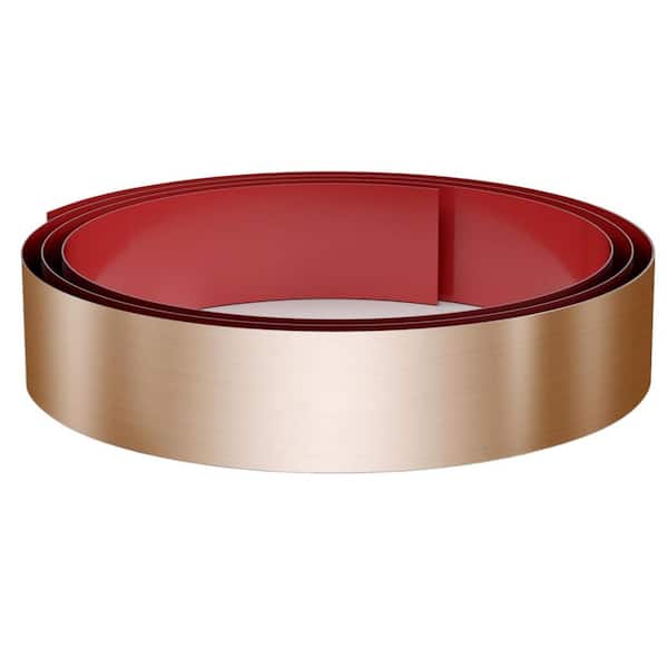 Wudkey 102 in. W x 4 in. H Stainless Steel Copper Toe Kick Baseboard Plate for Bottom of Door, Kitchen Island, Cabinet