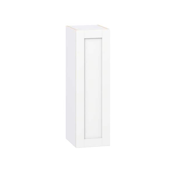 Milton 12 in. W x 14 in. D x 40 in. H Assembled Shaker Wall Kitchen Cabinet in Bright White