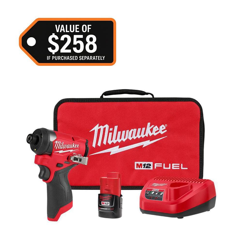 Milwaukee M12 FUEL 12-Volt Lithium-Ion Brushless Cordless 1/4 in