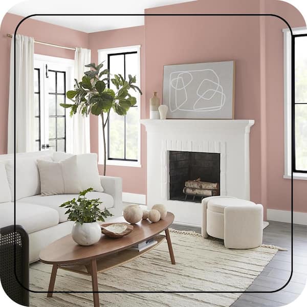 BEHR MARQUEE 1 qt. #S170-4 Retro Pink One-Coat Hide Matte Interior