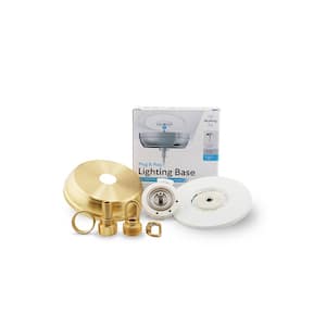 5 in. Modern Gold Plug & Play Lighting Base - Capella