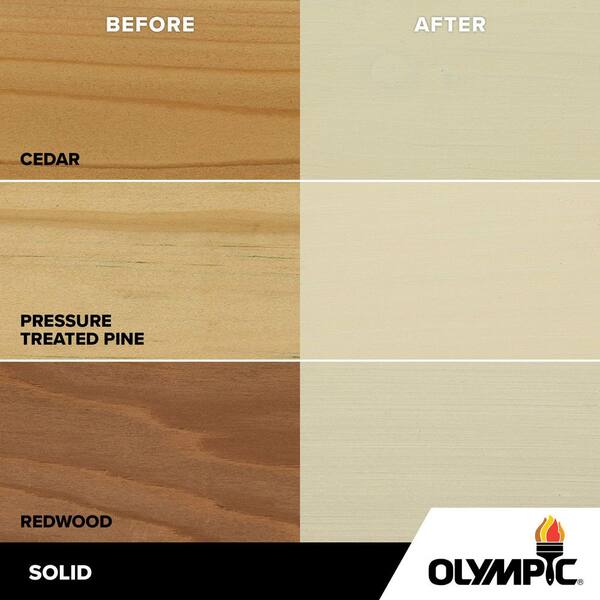 Olympic Maximum 1 gal. SC-1055 Off White Solid Color Exterior