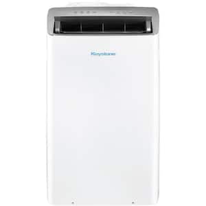 12,000 BTU (DOE) Portable Air Conditioner Cools 550 Sq. Ft. with Dehumidifier and Remote in White