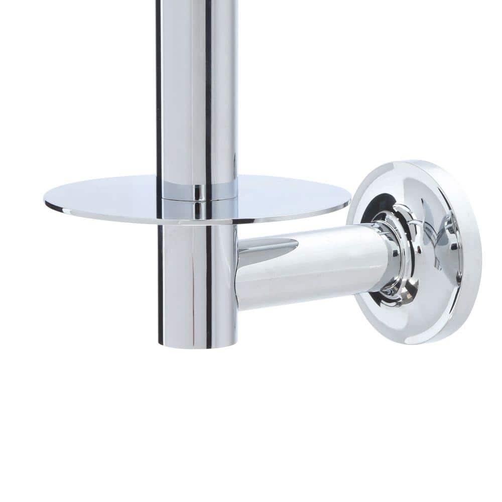 Polished Chrome Brass Vertical Toilet Paper Holder