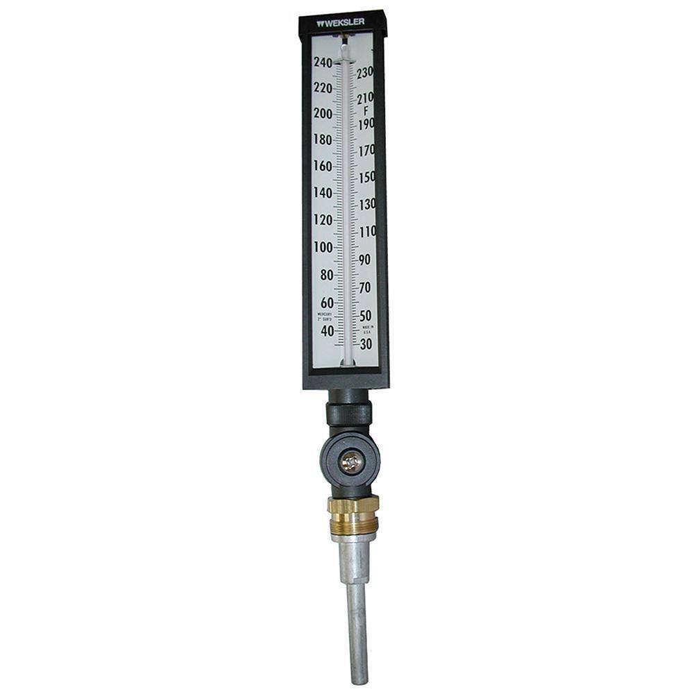 Hot Water Clip On Pipe Surface Thread Thermometer Industrial