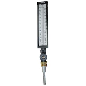 Weksler Industrial Multi-Angle Thermometer Cold Water (0 to 120°F) with 3-1/2 in. Stem and 1 in. NPSM