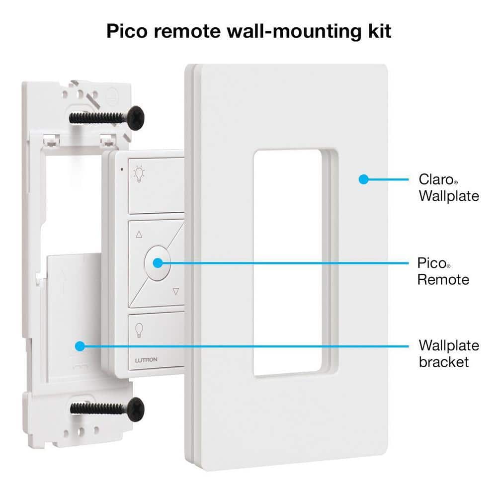 Lutron White Wireless Smart Push Button Switch & Receptacle