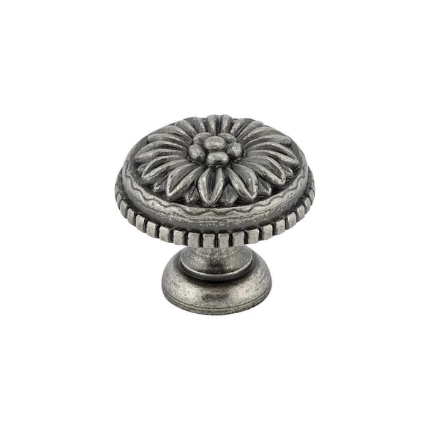 Richelieu Hardware 1-3/16 in. (30 mm) Pewter Traditional Cabinet Knob