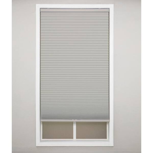 Gray Cloud Cordless Blackout Polyester Cellular Shades - 27 in. W x 48 in. L