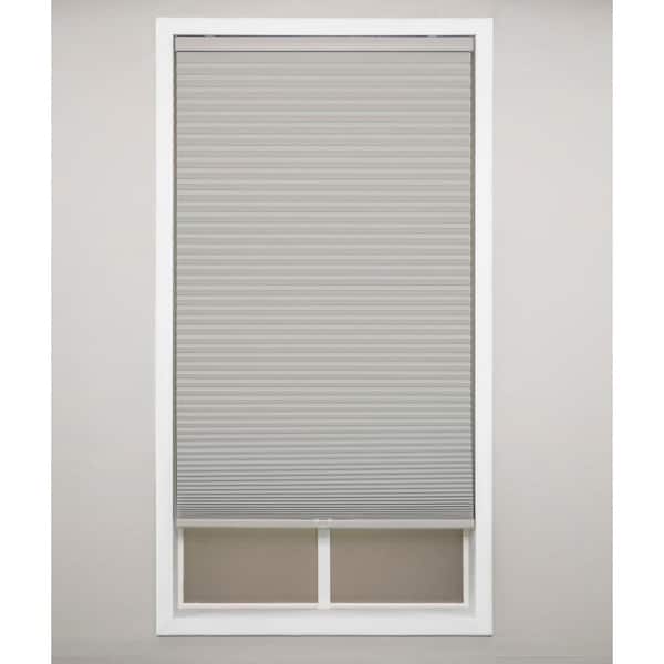Eclipse Gray Cloud Cordless Blackout Polyester Cellular Shades - 22.5 in. W x 64 in. L