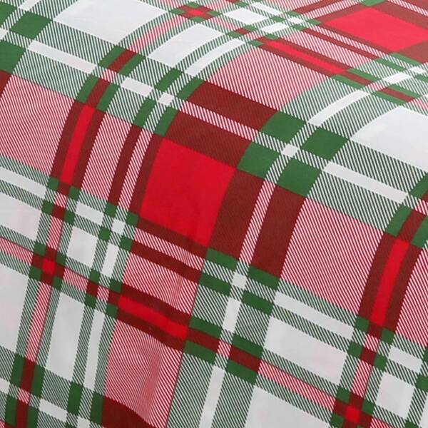 Harper Lane Buffalo Plaid 4-Piece Flannel Sheet Set, Red, Queen, Cotton