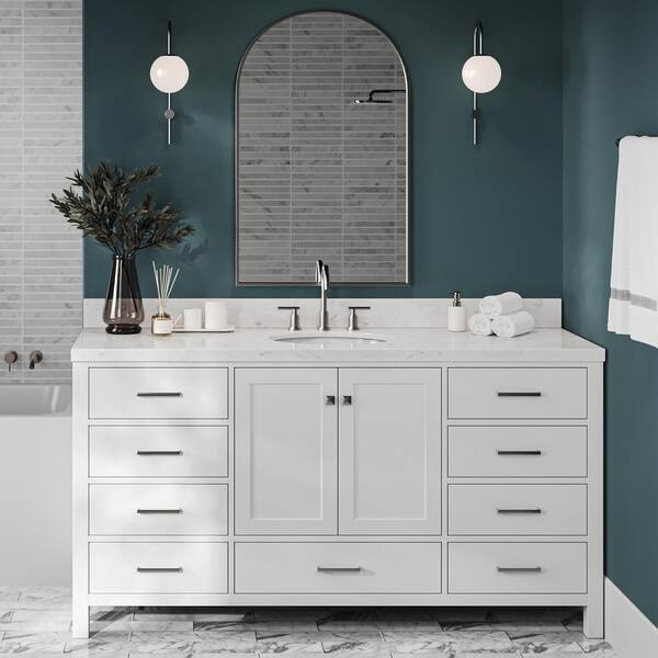 ARIEL Cambridge 66.25 In. W X 22 In. D X 36 In. H Single Sink ...