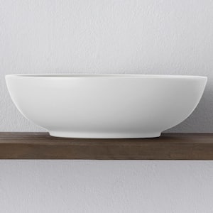 Colorwave White 9.5 in., 64 fl. oz. (White) Stoneware Round Vegetable Bowl