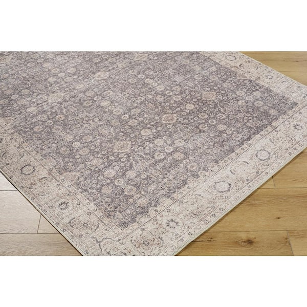 Livabliss x Our PNW Home Charcoal/Tan 9 ft. x 12 ft. Spokane Traditional Indoor Area Rug