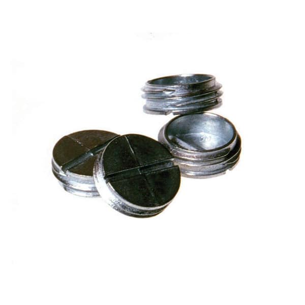BELL Gray Die-Cast Metal 1/2 in. Outdoor Closure Plug (30-Pack of 4)