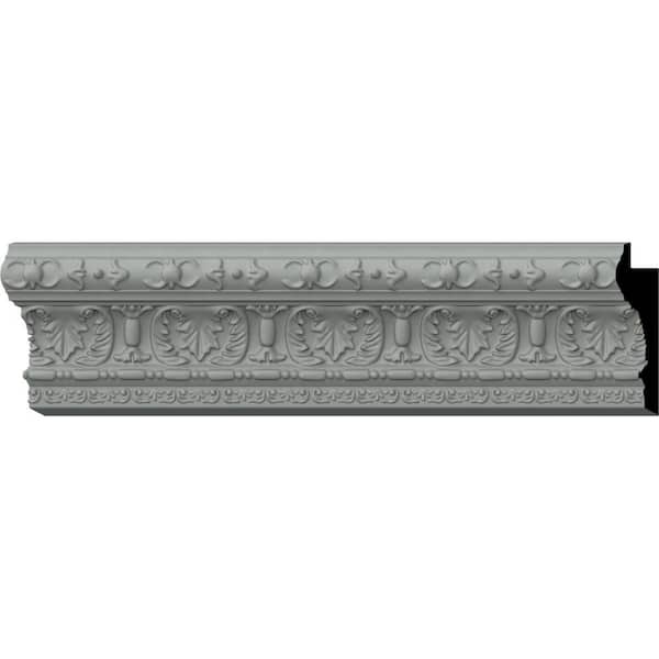 Ekena Millwork SAMPLE - 3/4 in. x 12 in. x 2-5/8 in. Urethane Piedmont Chair Rail Moulding