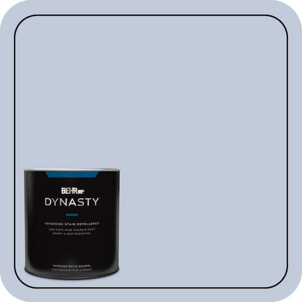 BEHR DYNASTY 1 qt. #600E-3 Icy Brook Satin Enamel Interior Stain-Blocking Paint and Primer