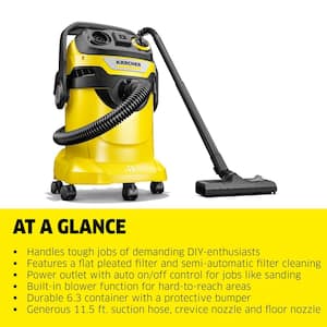 WD 5/P Multi-Purpose 6.6 Gal. Wet/Dry Shop Vacuum Cleaner with Attachments and Blower Feature - 2022 Edition