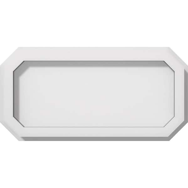 Ekena Millwork 1 in. P X 10 in. W X 5 in. H Emerald Architectural Grade PVC Contemporary Ceiling Medallion