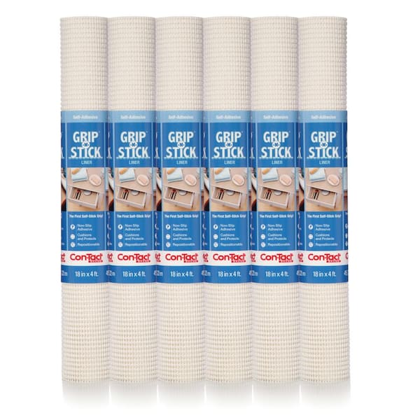 Con-Tact Brand Grip Premium Thick Non-Adhesive Shelf and Drawer Liners,  Bright White, 20 in. x 4 ft., 6-Pack at Tractor Supply Co.