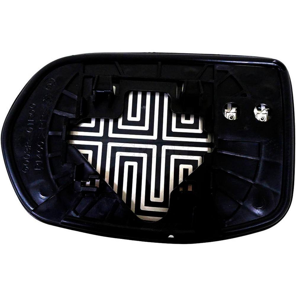 Replacement Passenger Side Mirror Glass For 2007-2011 Honda CR-V - Right Side, Convex, Gray, With Adhesive Pads
