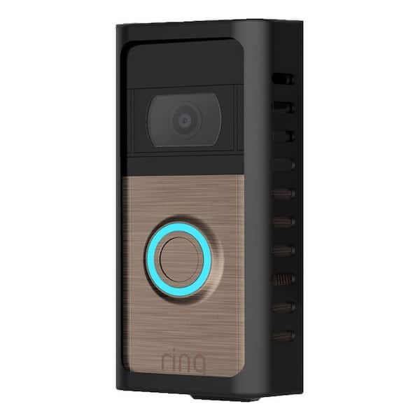 Adrinfly No-Drill Video Doorbell Mount with Adhesive and Screw Installation, Stainless Steel Bracket for Home Security